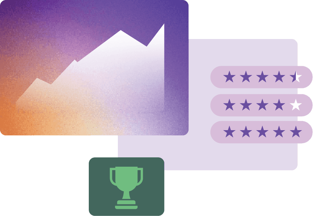 B2B Stars Corporate Reputation Score, Medals and Badges image